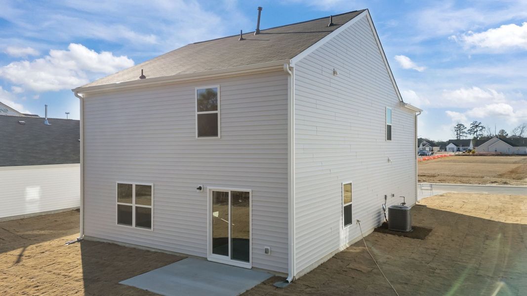 Exterior details and patio area of a home in Hunter Hill, Rocky Mount (Image 4).