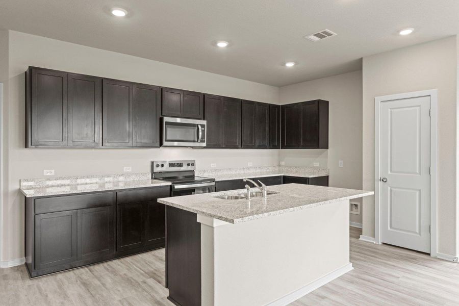 Center Island in Kitchen