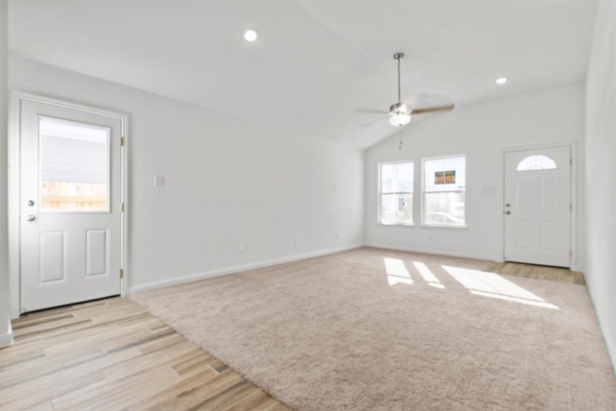 Spacious, unfurnished interior of a new home in Butler Farms, Liberty Hill (Image 14). Spacious, unfurnished interior of a new home in Butler Farms, Liberty Hill (Image 14).