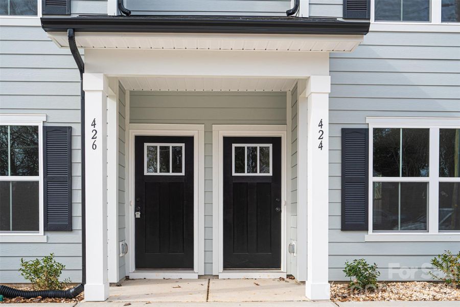 Exterior details and patio area of a home in , Hickory (Image 3).