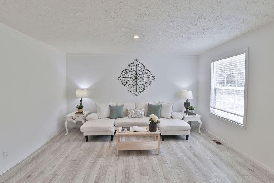 Furnished interior view inside a new home in , Cross (Image 17). Furnished interior view inside a new home in , Cross (Image 17).