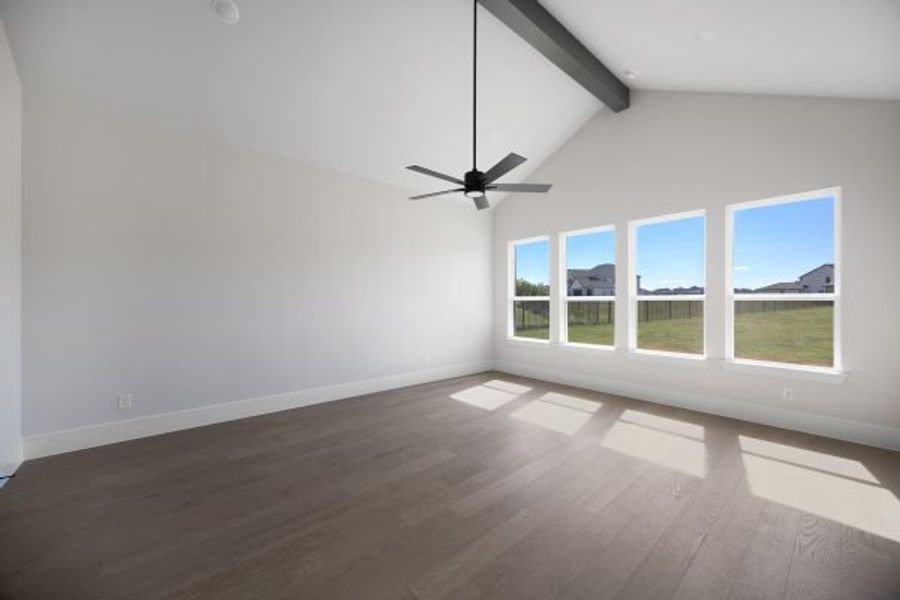 Spacious, unfurnished interior of a new home in Heath Golf and Yacht Club, Forney (Image 39).