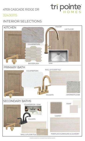 Sample of building materials used in homes in Woodson’s Reserve, Spring (Image 3).