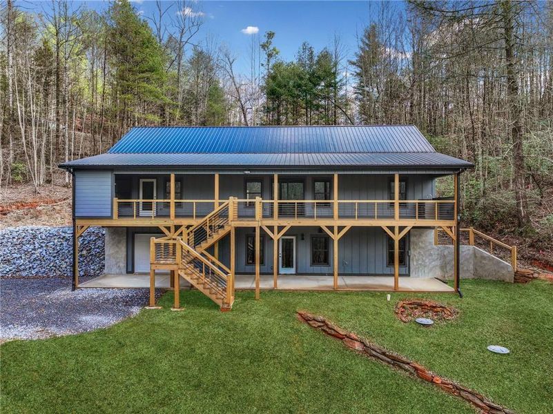 Exterior details and patio area of a home in , Ellijay (Image 29). Exterior details and patio area of a home in , Ellijay (Image 29).
