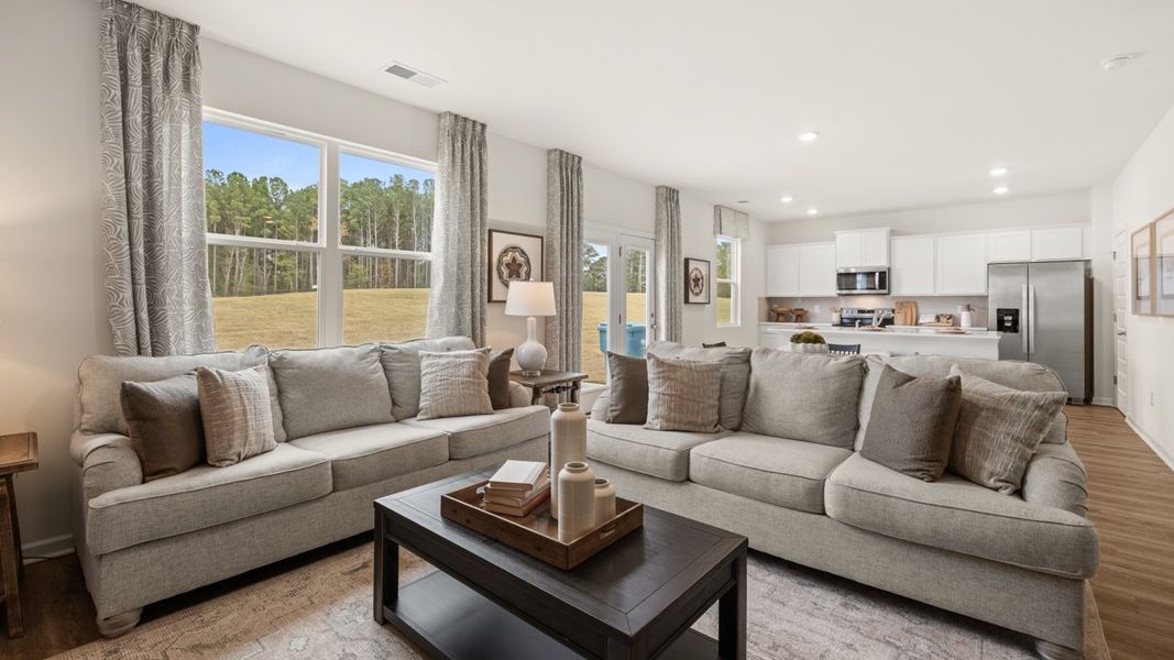 Representative furnished interior of a home built from the Hamlin by D.R. Horton in Oakchase at Hampton, Hampton (Image 9).