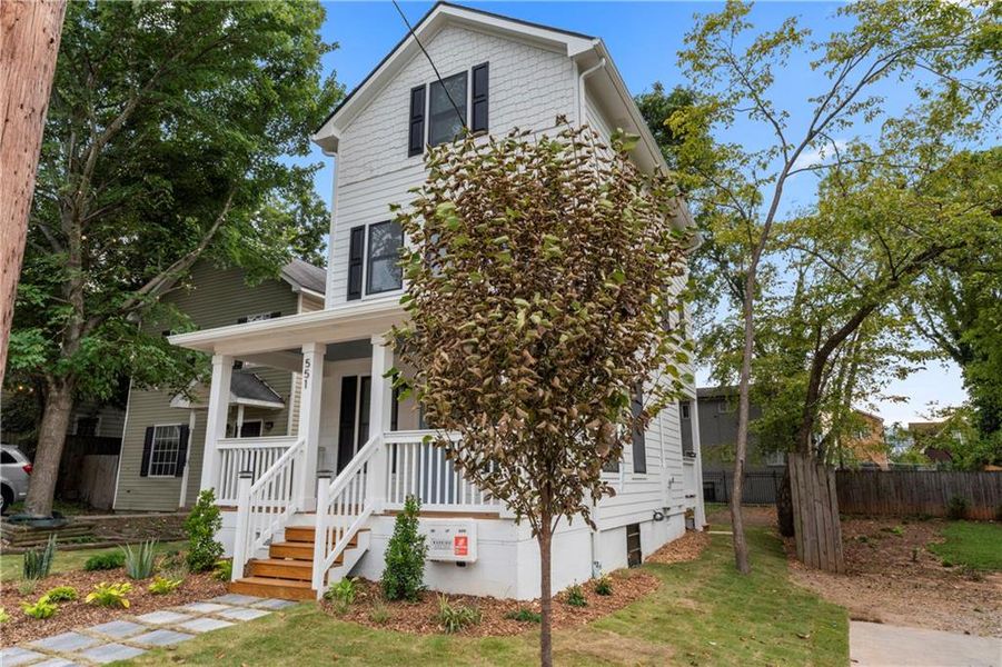 Front exterior of a new home in , Atlanta, GA, highlighting curb appeal (Image 22). Front exterior of a new home in , Atlanta, GA, highlighting curb appeal (Image 22).