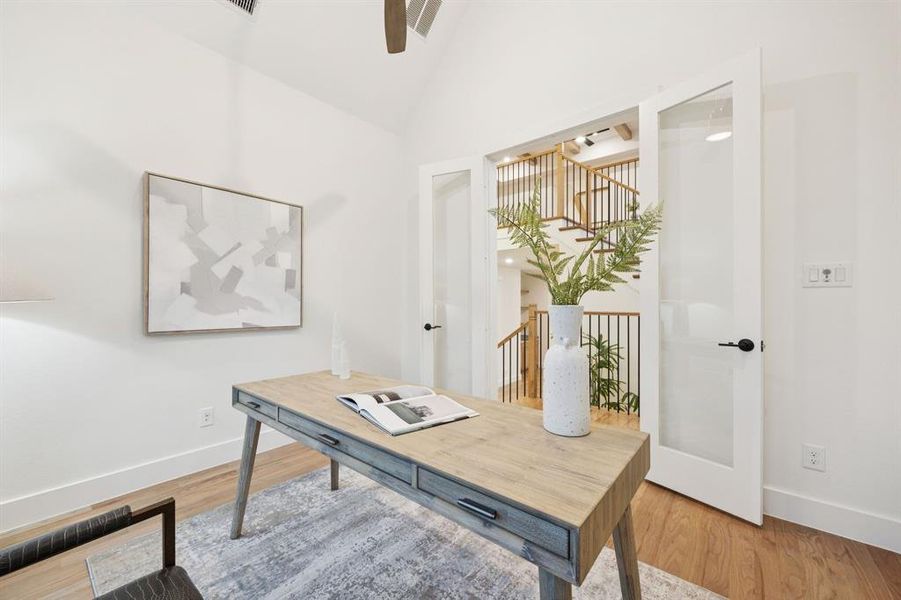 Furnished interior view inside a new home in Edgestone at Legacy, Frisco (Image 11).