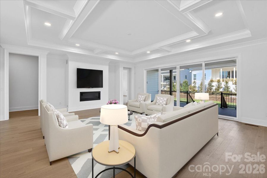 Furnished interior view inside a new home in Heritage at Marvin, Marvin (Image 8).