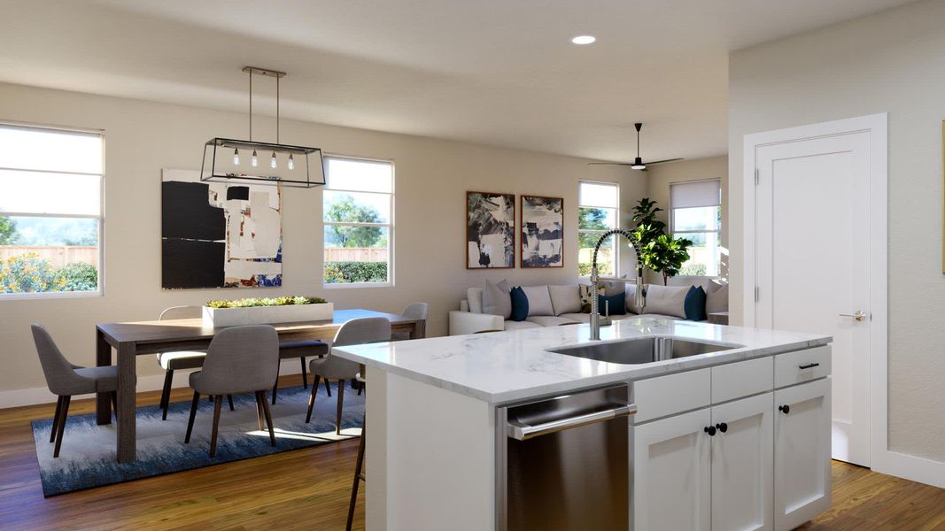 Kitchen | Shelby at Lariat in Liberty Hill, TX by Landsea Homes