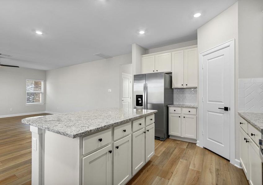 Spend more time with family in this open kitchen layout.