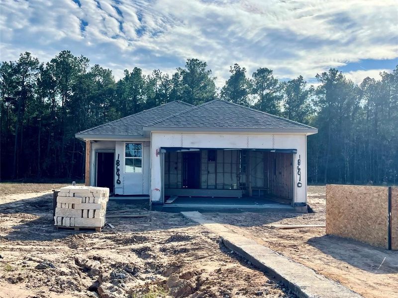 In-progress construction of a new home in Spring Branch Crossing, Conroe, TX (Image 5).