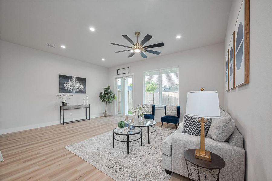 Furnished interior view inside a new home in , Houston (Image 4). Furnished interior view inside a new home in , Houston (Image 4).