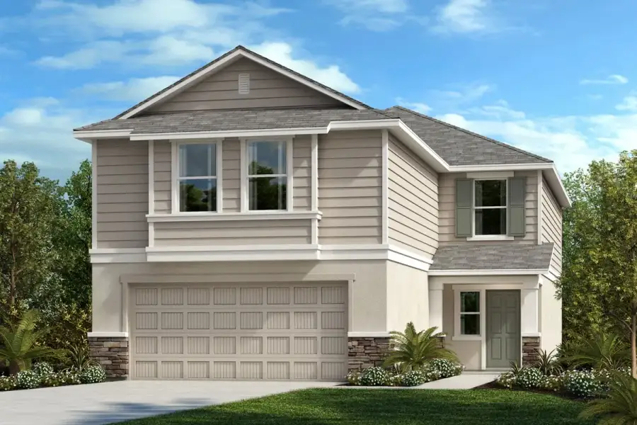 Exterior F with optional stone Exterior F with optional stone
