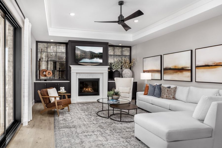 Representative furnished interior of a home built from the Verona by Ladera Texas in Ladera Prosper, Prosper (Image 6).