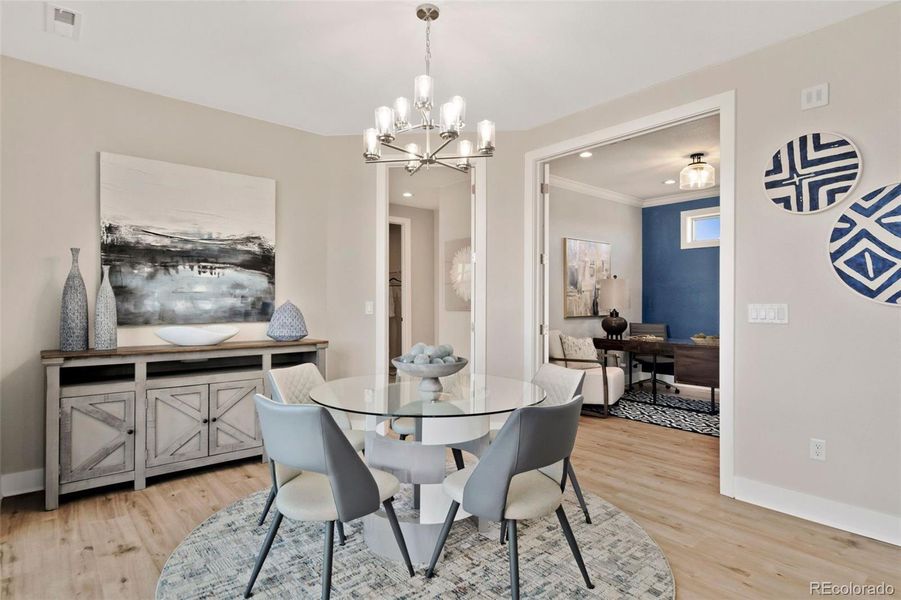 Furnished interior view inside a new home in , Fort Lupton (Image 12).