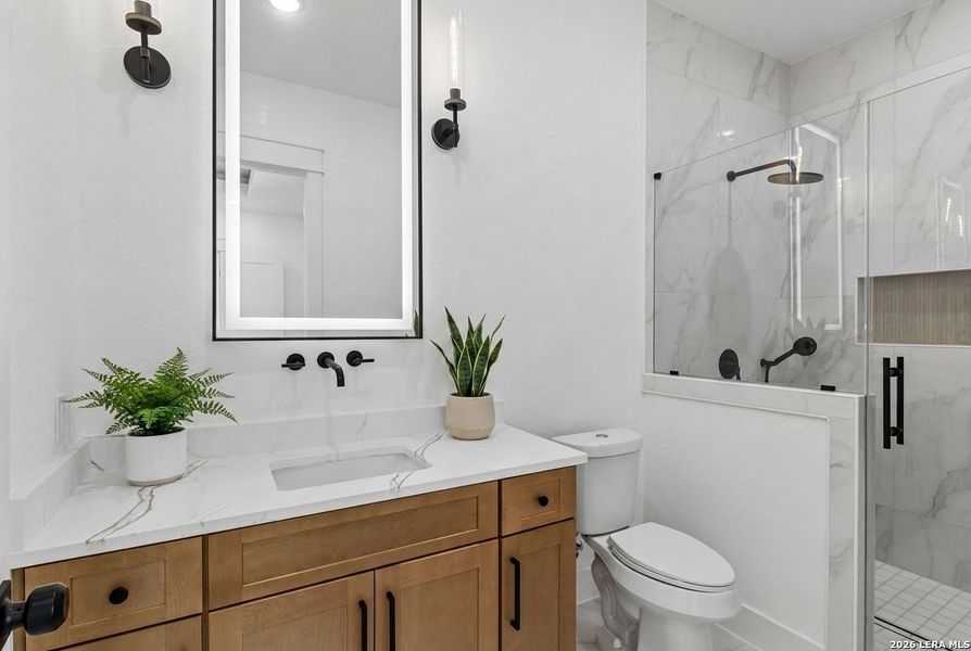 Furnished interior view inside a new home in , La Vernia (Image 24).