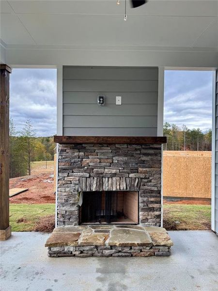 Exterior details and patio area of a home in , Lula (Image 18).