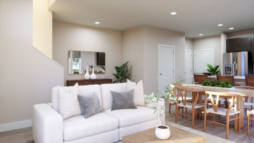 Representative furnished interior of a home built from the C by Trumark Homes in Erie Highlands, Erie (Image 4).