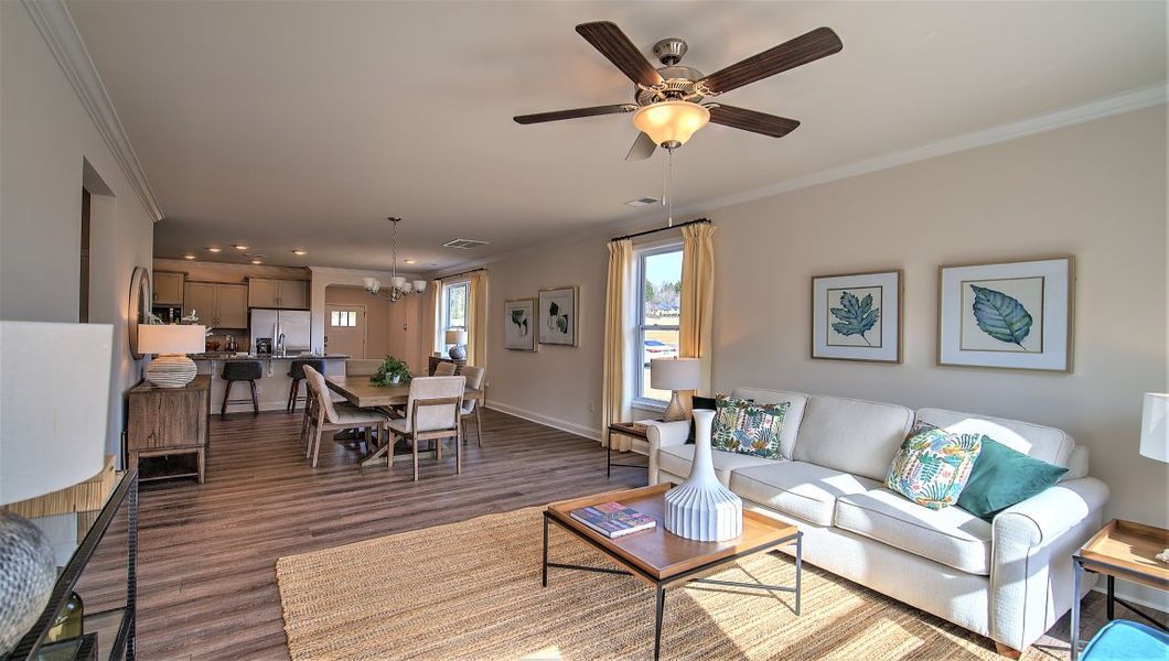 Representative furnished interior of a home built from the Linville by D.R. Horton in Pleasant Grove, Weaverville (Image 7).