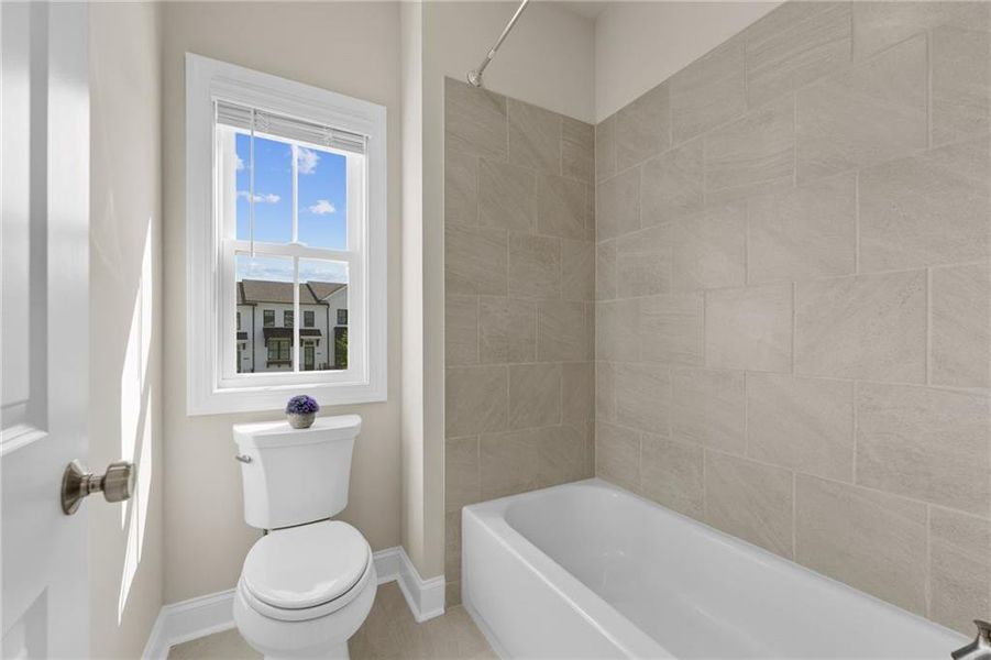 Furnished interior view inside a new home in Palisades Single Family, Cumming (Image 17). Furnished interior view inside a new home in Palisades Single Family, Cumming (Image 17).