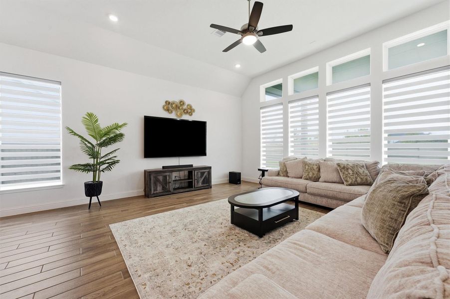 Open plan living room