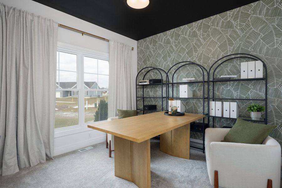 Representative furnished interior of a home built from the The Cambridge by Forbes Capretto Homes in Cannon Woods, Clarence (Image 3).