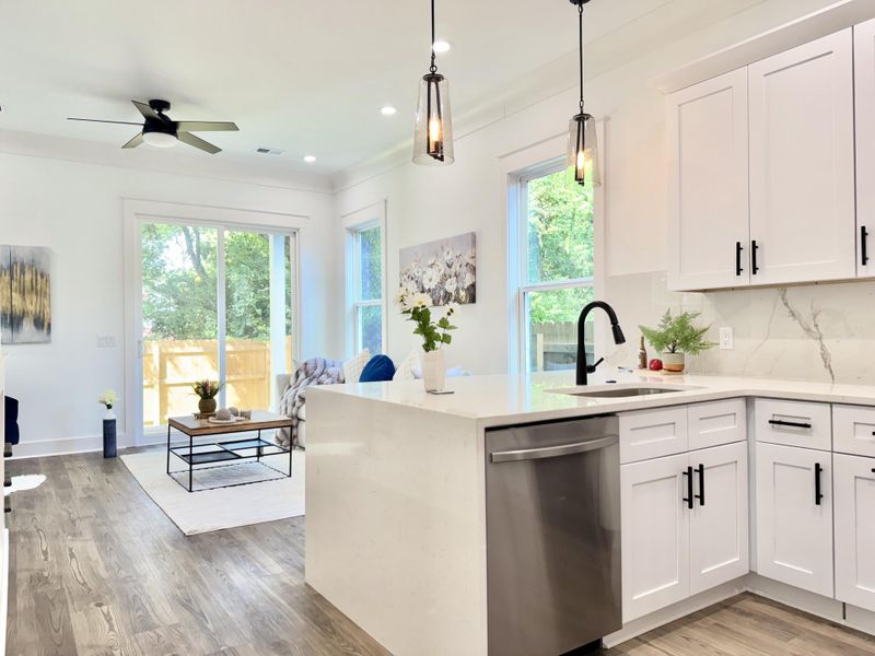 Furnished interior view inside a new home in , North Charleston (Image 4).