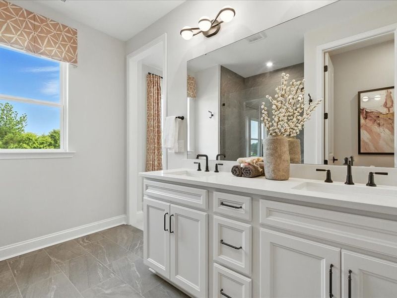 Representative furnished interior of a home built from the Clarion by Tri Pointe Homes in Grahym at Southbridge, Fort Mill (Image 25).