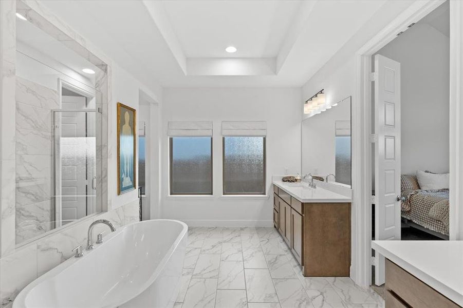 Furnished interior view inside a new home in North Sky, Celina (Image 16).