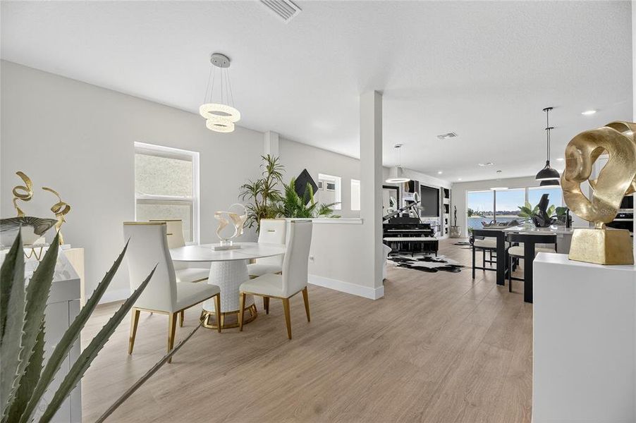 Furnished interior view inside a new home in The Peninsula at Rhodine Lake, Riverview (Image 18).