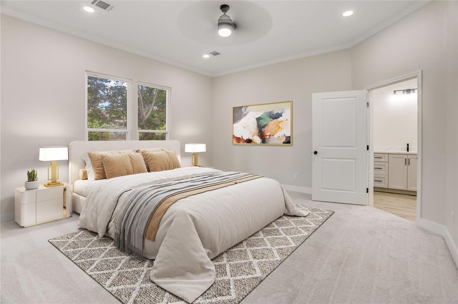 Furnished interior view inside a new home in , Houston (Image 13).