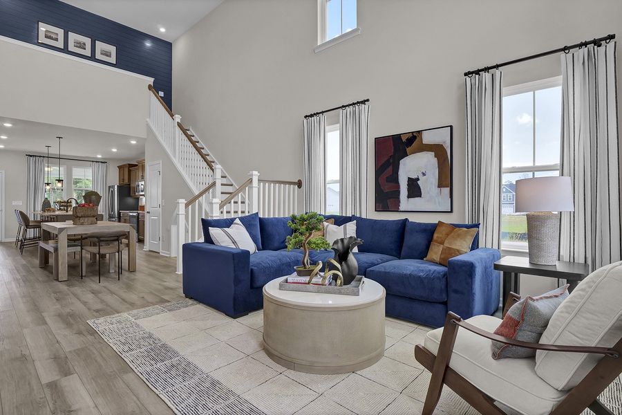 Representative furnished interior of a home built from the Hyacinth - Vanguard Collection by Mungo Homes in Ovation at Sweetbrier, Durham (Image 6).