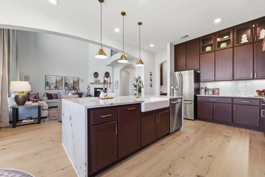 Representative furnished interior of a home built from the Laguna III by CastleRock Communities in Lakesong, Grand Prairie (Image 18).