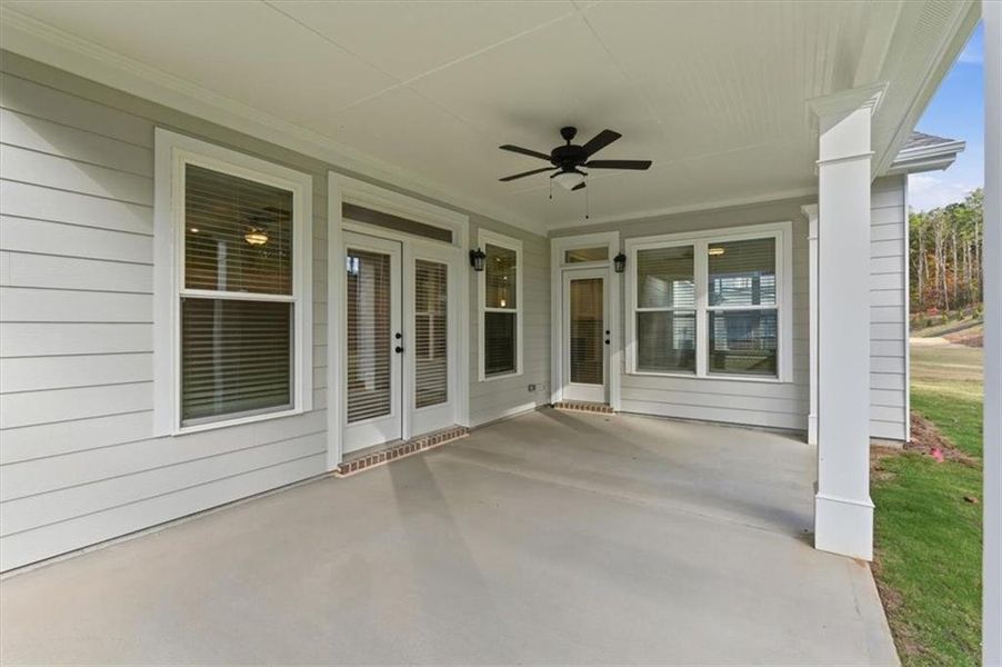 Exterior details and patio area of a home in Ford Landing, Acworth (Image 26).