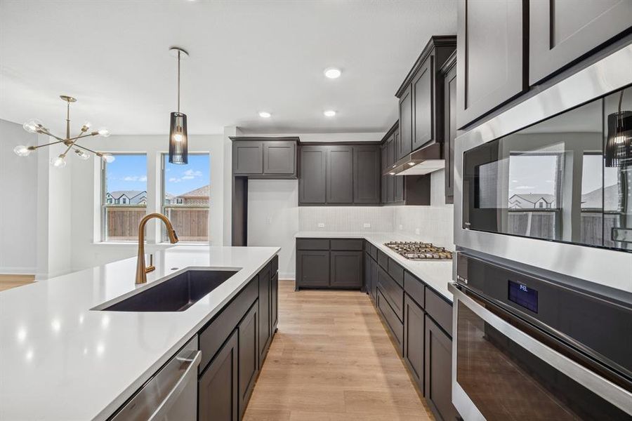 Furnished interior view inside a new home in Karis - Village Series, Crowley (Image 13). Furnished interior view inside a new home in Karis - Village Series, Crowley (Image 13).