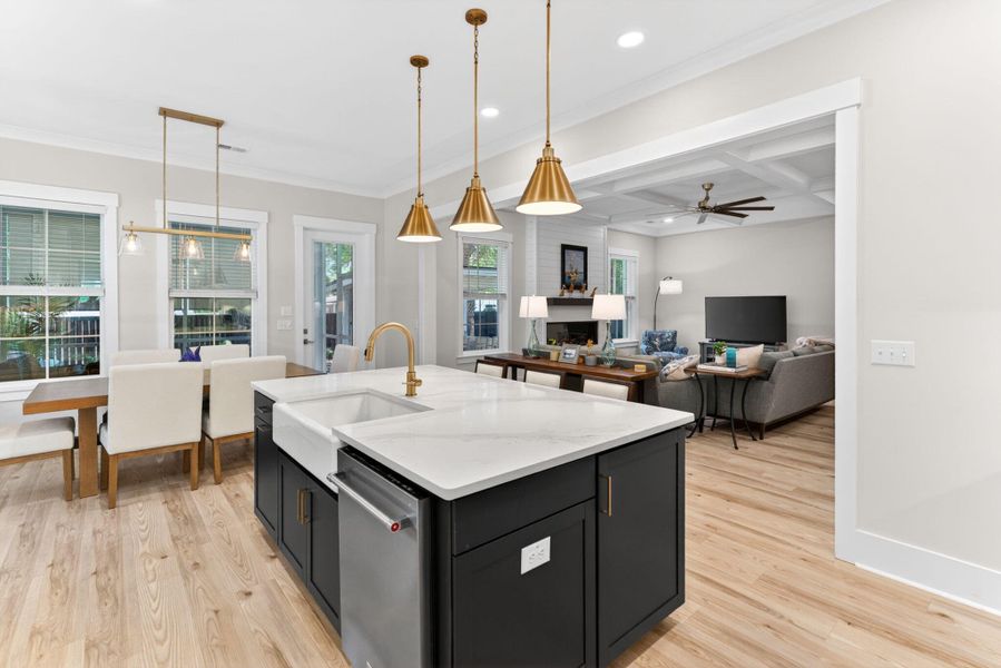 Furnished interior view inside a new home in Fiddler Cove, Mount Pleasant (Image 8).