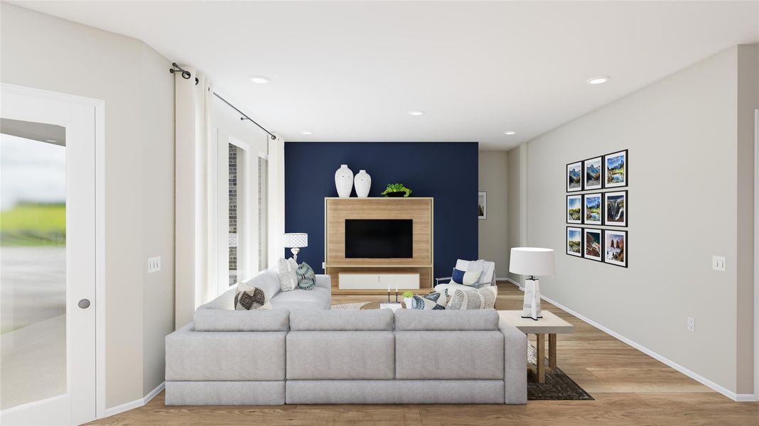 Furnished interior view inside a new home in Anniston, Katy (Image 4).