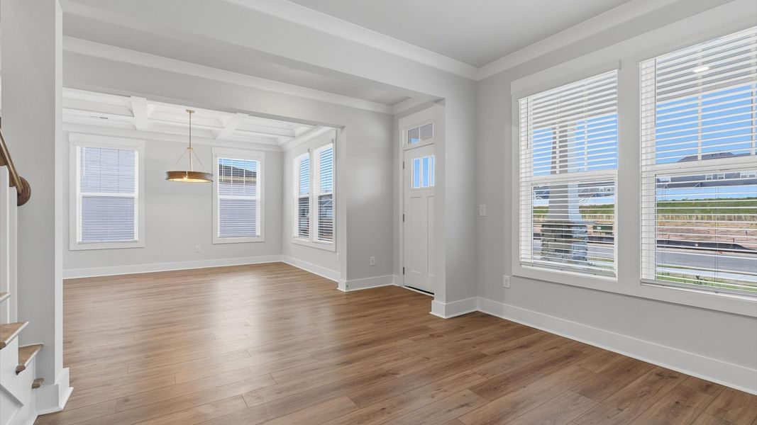 Furnished interior view inside a new home in Kayfield at Midway, Anderson (Image 6).
