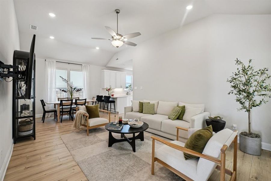 Furnished interior view inside a new home in Symmetry 37s, Frisco (Image 20).