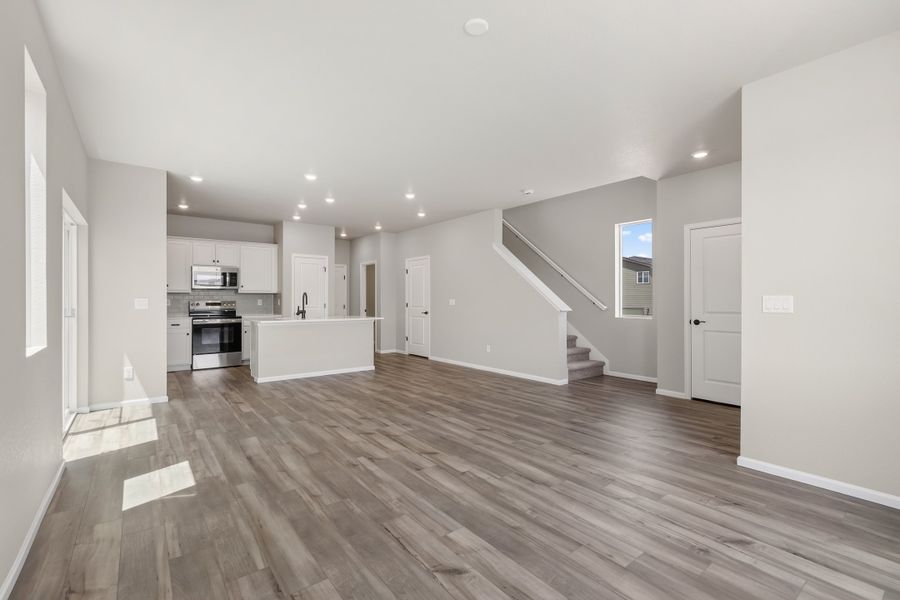 Spacious, unfurnished interior of a new home in Windler, Aurora (Image 12). Spacious, unfurnished interior of a new home in Windler, Aurora (Image 12).