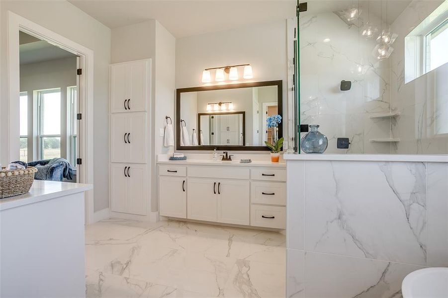 Furnished interior view inside a new home in , Weatherford (Image 27).