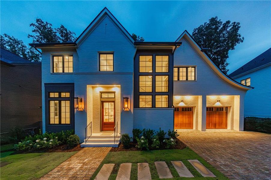 Front exterior of a new home in , Atlanta, GA, highlighting curb appeal (Image 43). Front exterior of a new home in , Atlanta, GA, highlighting curb appeal (Image 43).