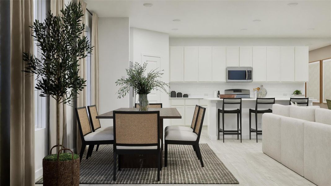 Furnished interior view inside a new home in Waterstone: Classic Collection, Kyle (Image 7).