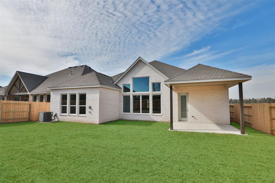 Exterior details and patio area of a home in Sundance Cove, Crosby (Image 25). Exterior details and patio area of a home in Sundance Cove, Crosby (Image 25).