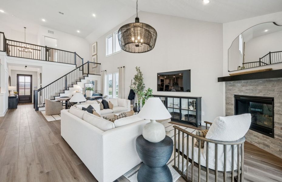 Representative furnished interior of a home built from the Rainier by Pulte Homes in Ribbonwood, Aubrey (Image 12).