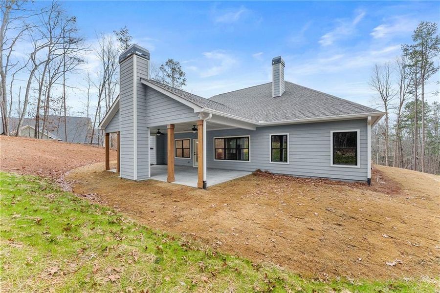 Exterior details and patio area of a home in , Clarkesville (Image 3).
