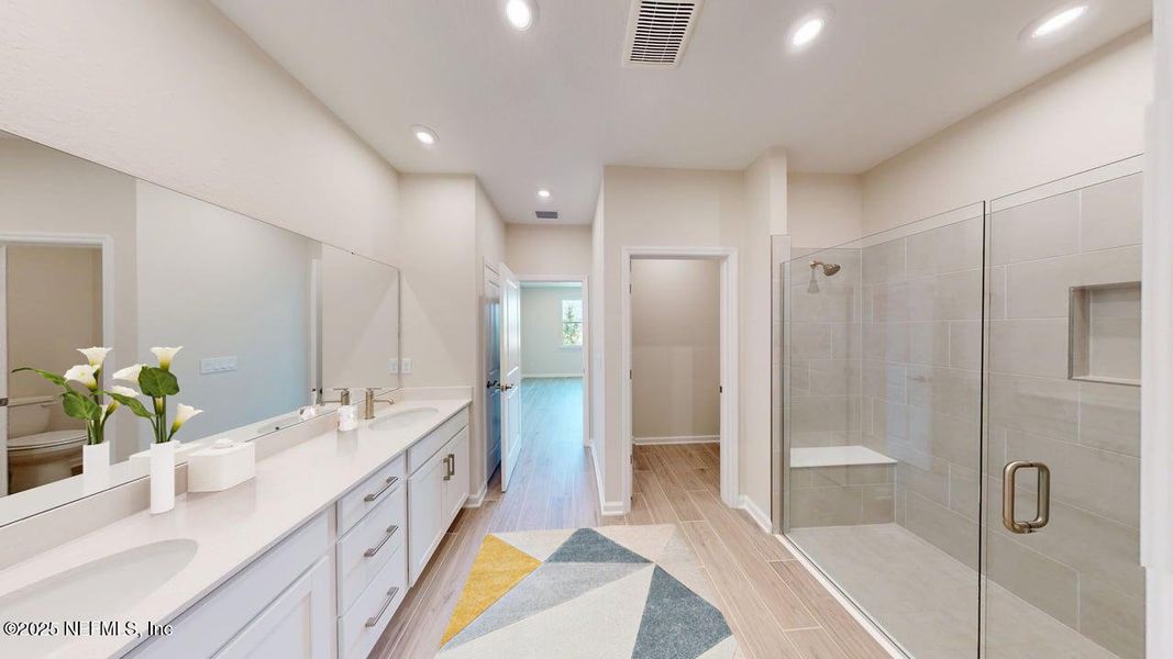 Furnished interior view inside a new home in RiverTown - WaterSong, St. Johns (Image 12). Furnished interior view inside a new home in RiverTown - WaterSong, St. Johns (Image 12).