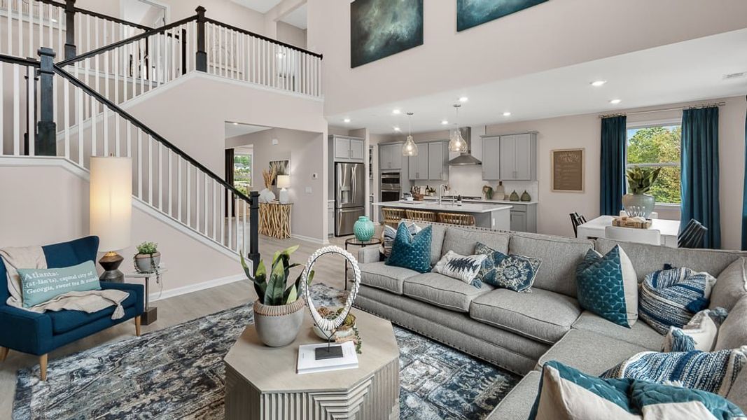 Furnished interior view inside a new home in Stratford Hills, Ball Ground (Image 6). Furnished interior view inside a new home in Stratford Hills, Ball Ground (Image 6).