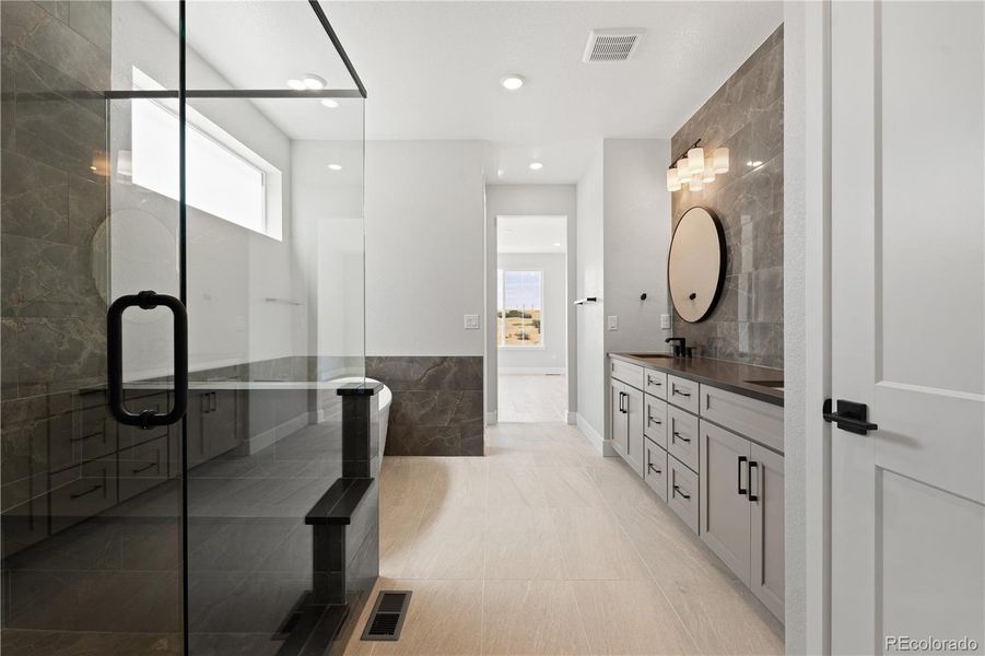 Furnished interior view inside a new home in Gallery at The Canyons, Castle Pines (Image 8).