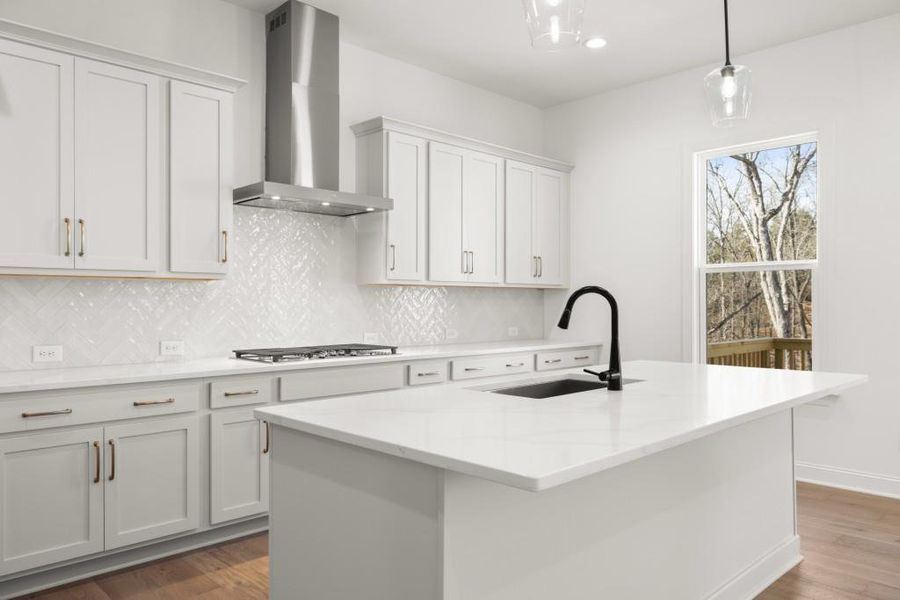 Furnished interior view inside a new home in East Harbor II at Chestatee, Dawsonville (Image 11).